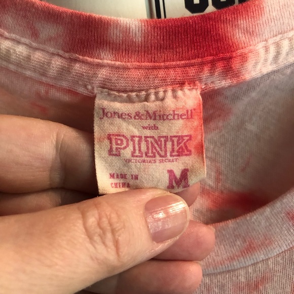 PINK Victoria’s Secret Collegiate Collection tie dye, crystal T-shirt - Picture 4 of 7